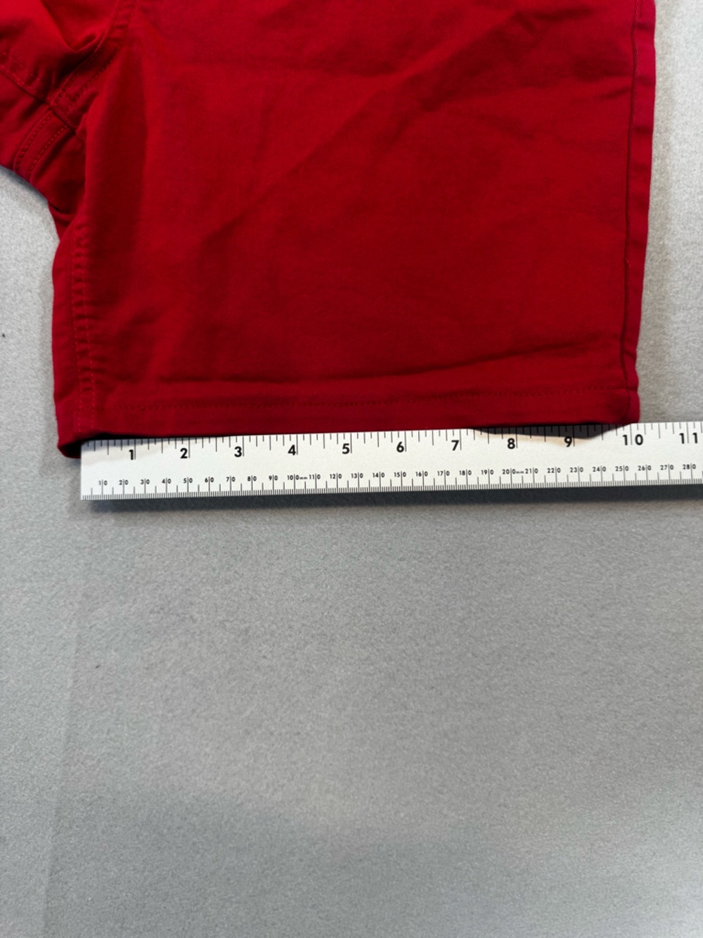 Liz Claiborne Red Stretch Denim Women's Shorts - Picture 8 of 8